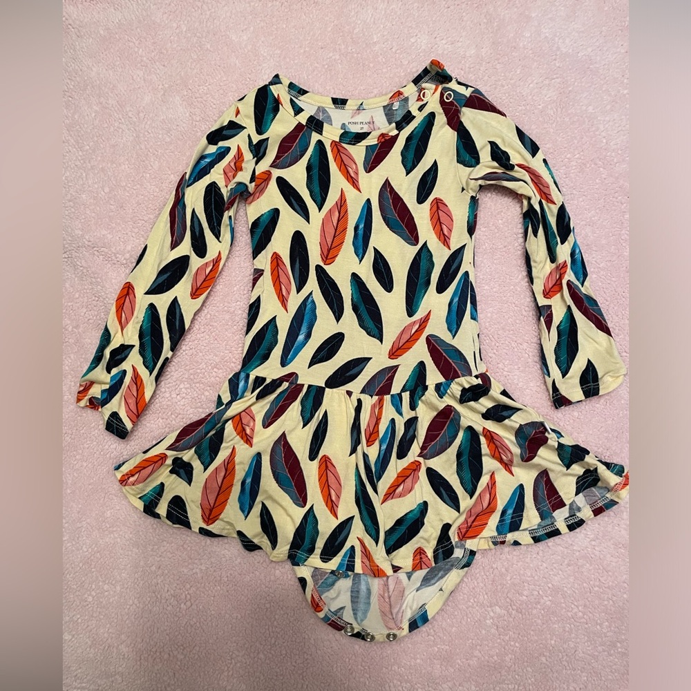 Posh peanut long sleeve twirl bodysuit